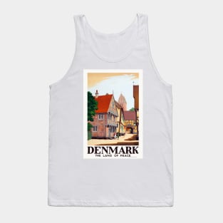 Denmark The Land of Peace Vintage Poster 1936 Tank Top